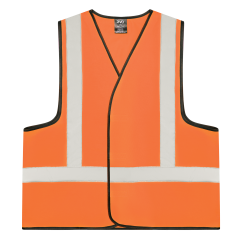 RIVO RRVVEST3T Hi-Vis H Taped Vest - Orange Safety Vests